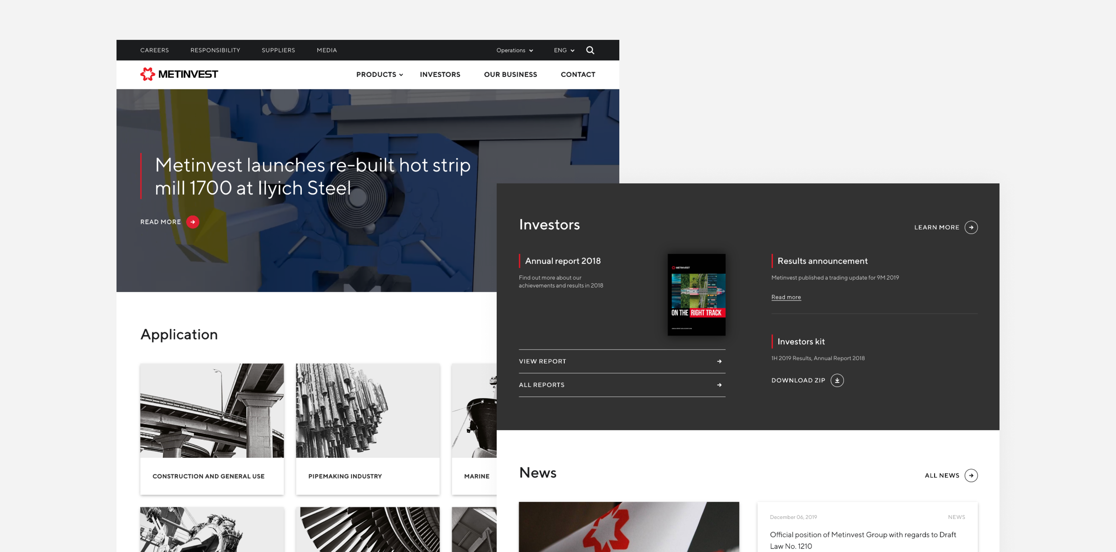 Metinvest corporate website