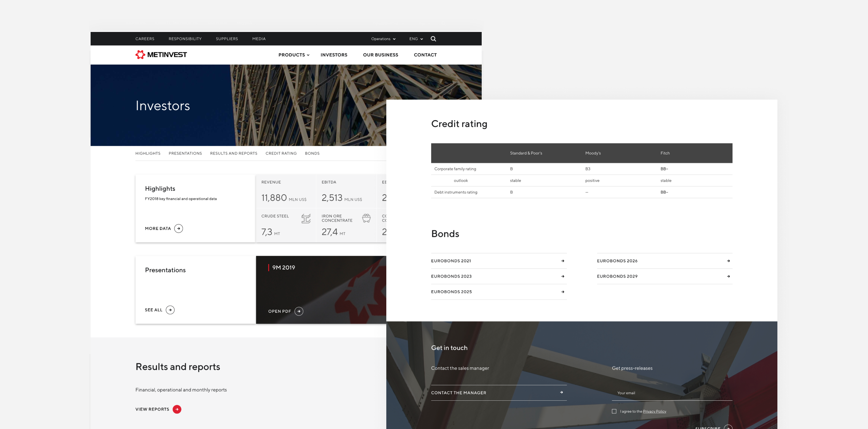 Metinvest corporate website