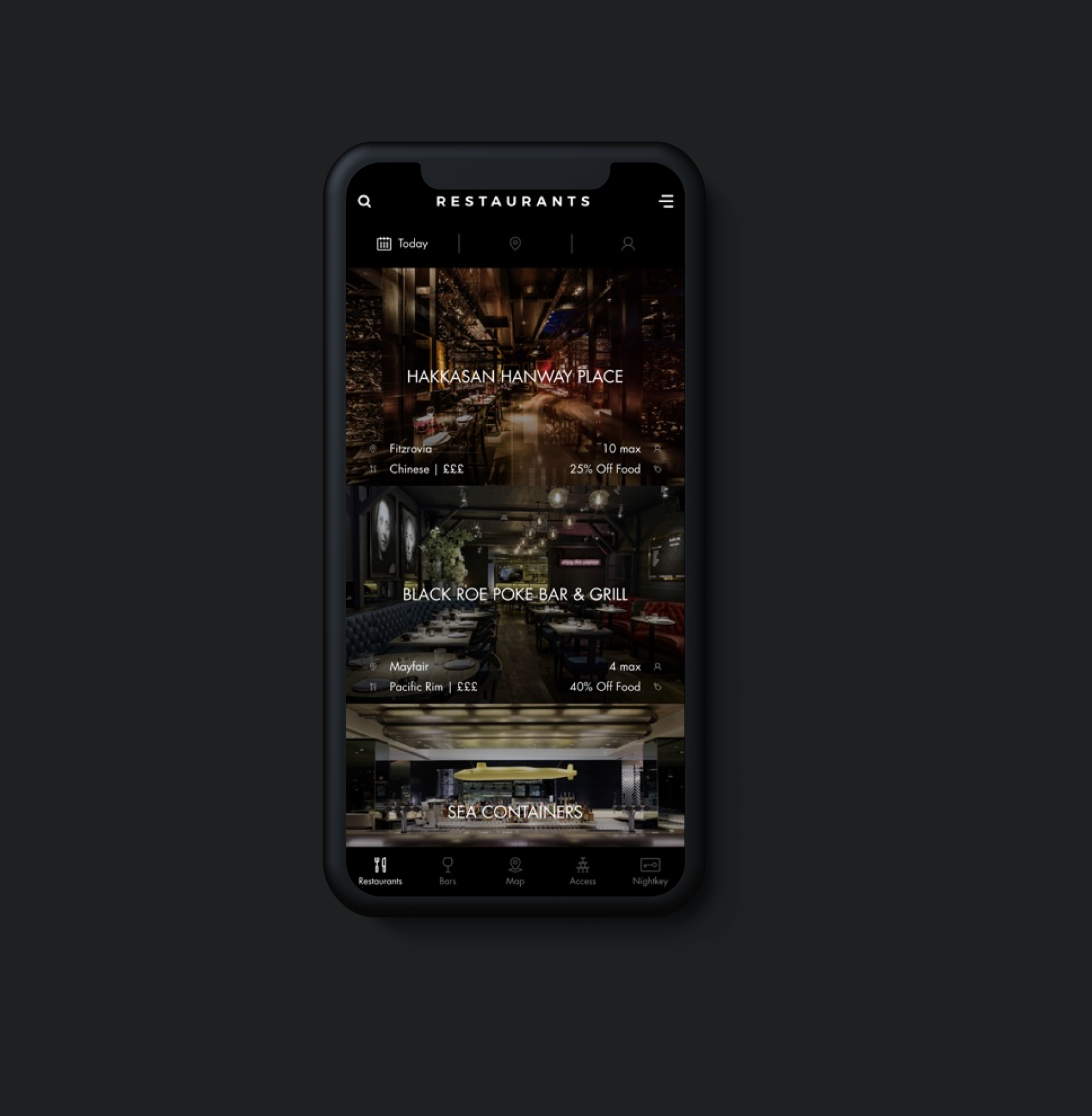 Nightkey mobile app