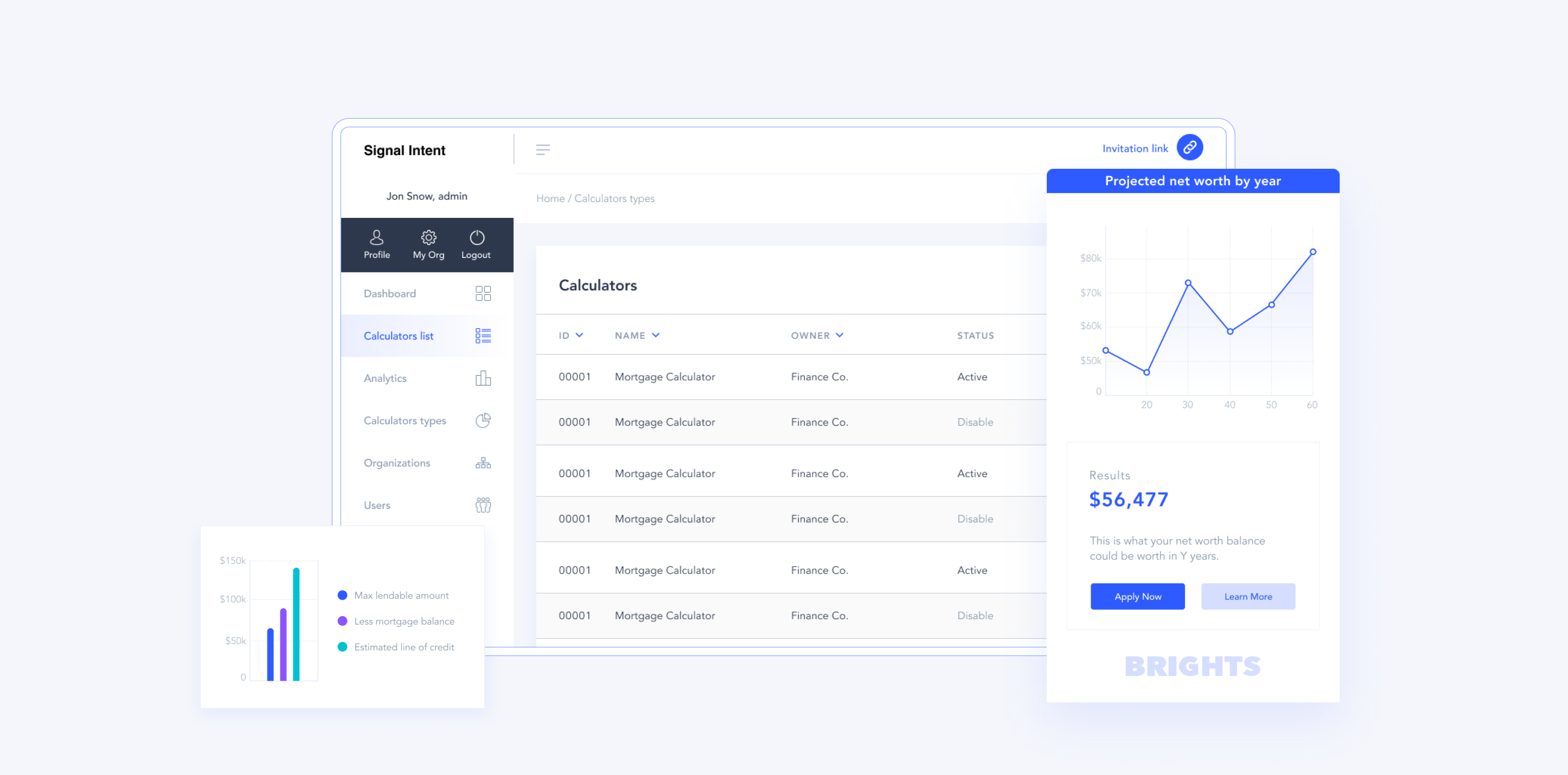 Online calculator SignalIntent